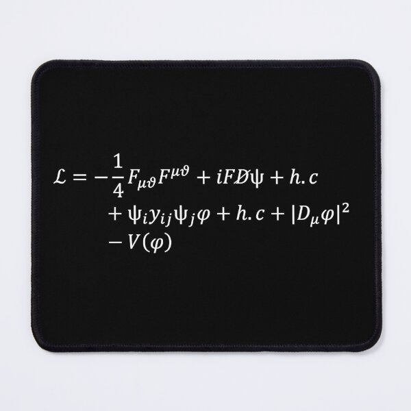Item preview, standard model of particle physics lagrangian, lagrangian of the universe dark version designed and sold by NoetherSym.