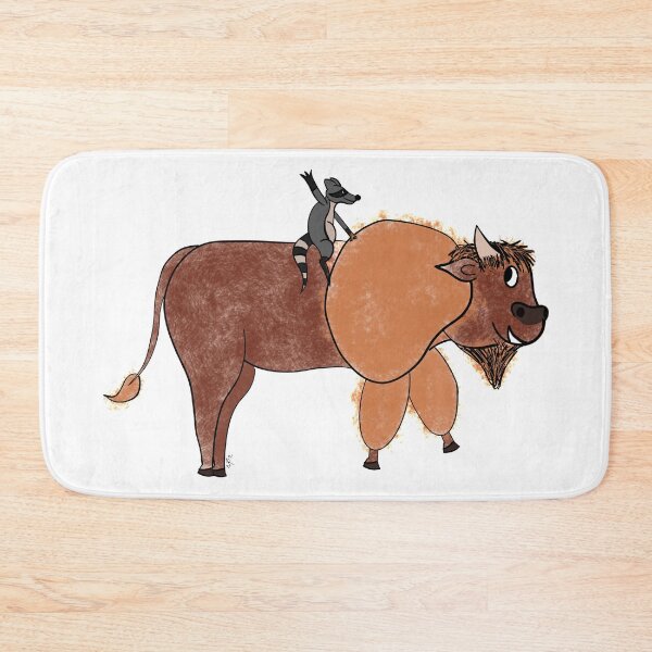 Item preview, love story of a bison and a raccoon designed and sold by Mohes-art.