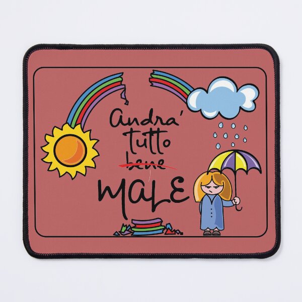 Item preview, Andrà tutto male - sfiga edition - covid edition - malattia edition designed and sold by La zebra a pois.