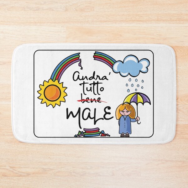 Item preview, Andrà tutto male - sfiga edition - covid edition - malattia edition designed and sold by La zebra a pois.