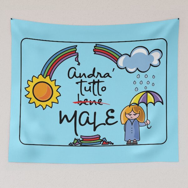 Item preview, Andrà tutto male - sfiga edition - covid edition - malattia edition designed and sold by La zebra a pois.