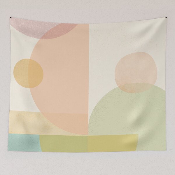 Artikelvorschau, Modern pastel geometry abstract #modernart #contemporary entworfen und verkauft von MerleCallesen.