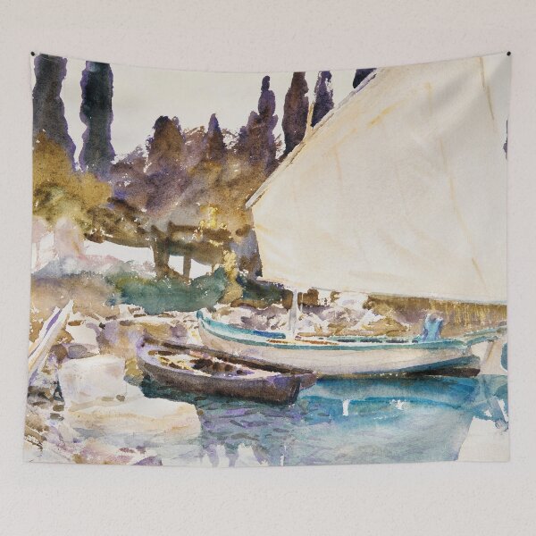Item preview, Boats (1913) by John Singer Sargent designed and sold by Designedbysm.