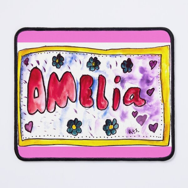 Item preview, Amelia name plate designed and sold by ArtistRebeccaLS.