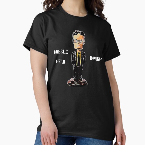 Vista previa del artículo con la obra «Bobblehead Dwight», diseñado y vendido por QlickDesign.