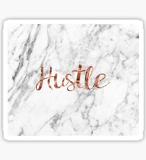 Hustle rose gold marble Sticker