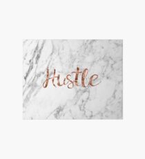 Hustle rose gold marble Art Board