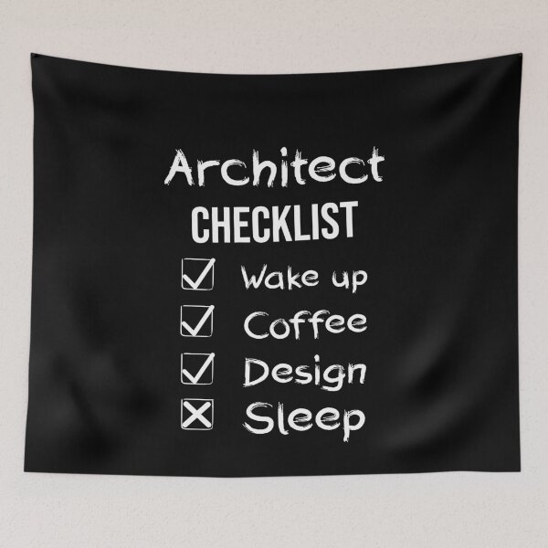 Item preview, Architect Checklist designed and sold by Zilch-o.