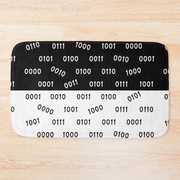 Item preview, Black and White Binary Numbers 0 to 9  designed and sold by CarlottaLai.