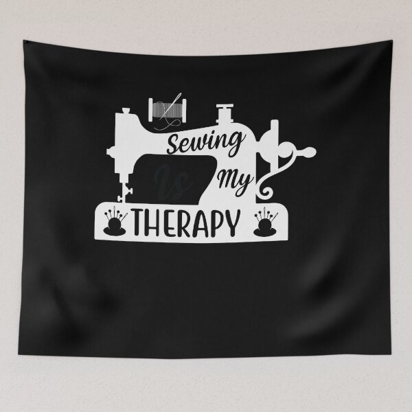 Item preview, Sewing is My Therapy designed and sold by Belhbib Art ⭐⭐⭐⭐⭐.