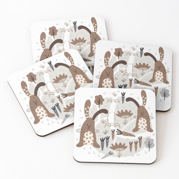Item preview, Cute hare with carrot designed and sold by Bazarovaart.