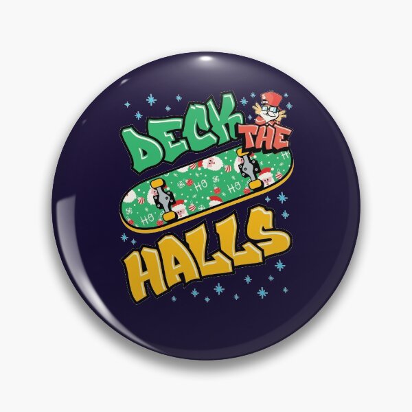 Item preview, Skateboarding Christmas Deck the Halls designed and sold by jaygo.