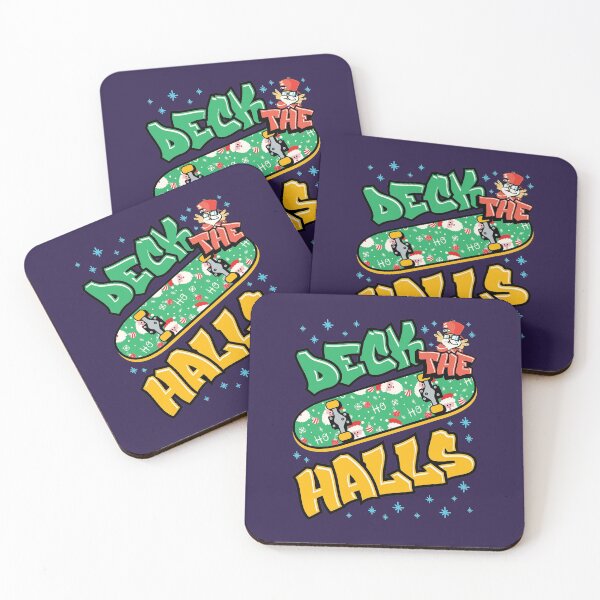 Item preview, Skateboarding Christmas Deck the Halls designed and sold by jaygo.