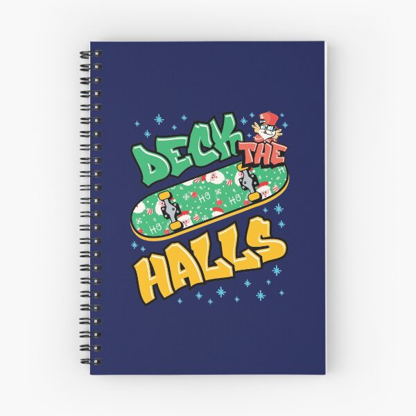 Item preview, Skateboarding Christmas Deck the Halls designed and sold by jaygo.