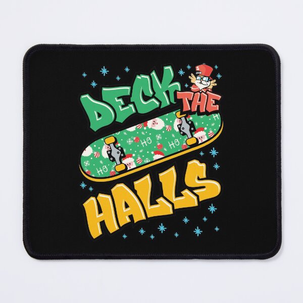 Item preview, Skateboarding Christmas Deck the Halls designed and sold by jaygo.