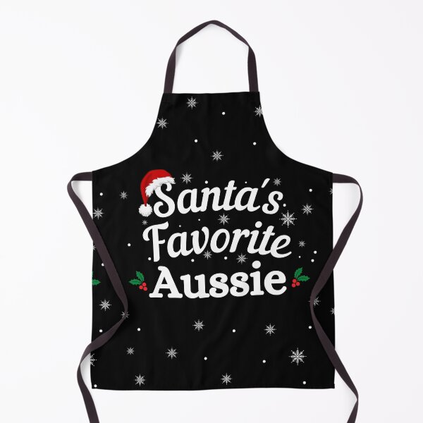 Item preview, Santas Favorite Aussie (white text) - Aussie Christmas - Merry Christmas with Santa Hat designed and sold by CaitU.