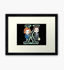 Mulder and Scully Framed Print
