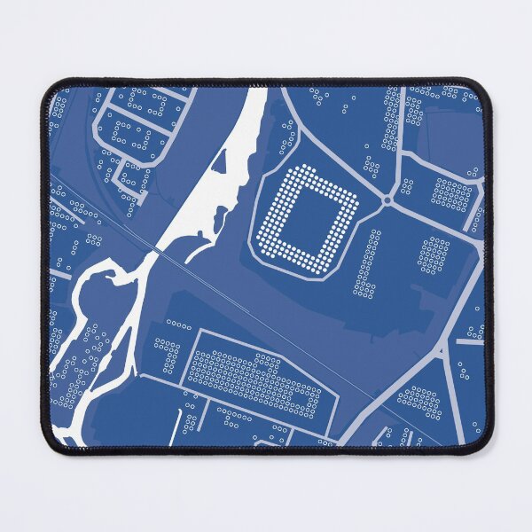 Item preview, King Power Stadium Dotted Map - Leicester City Football Club designed and sold by Cameron Porter.