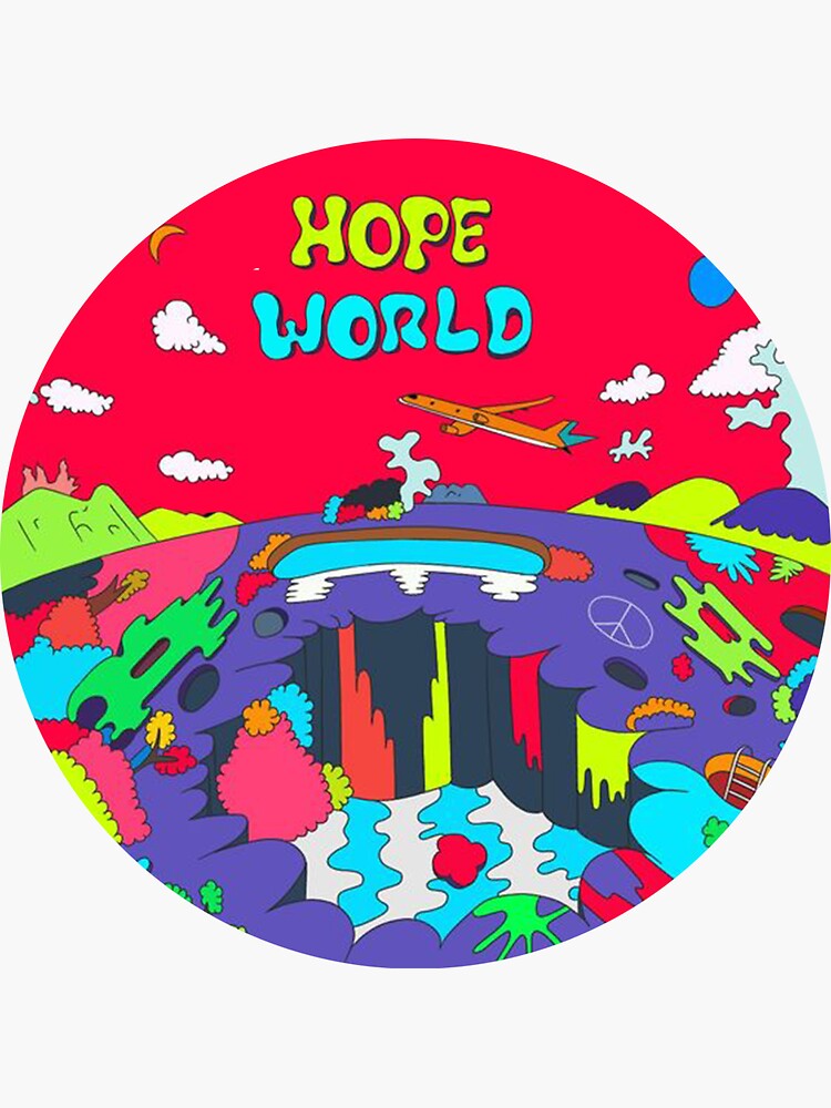 "JHope Hope World Sticker" Sticker for Sale by nisnismeijer Redbubble