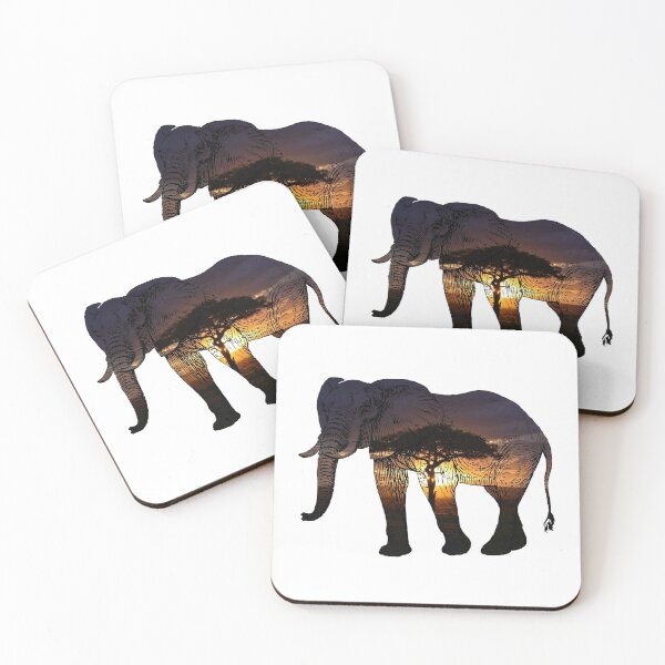 Item preview, African Elephant Silhouette designed and sold by LukjanovArt.