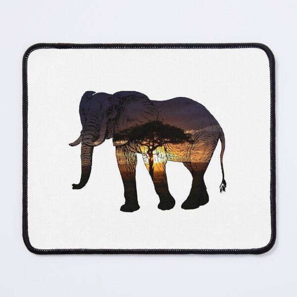 Item preview, African Elephant Silhouette designed and sold by LukjanovArt.