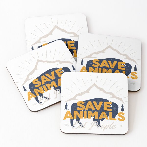Item preview, Save Aimals Eat People Classic T-Shirt designed and sold by evilrage.
