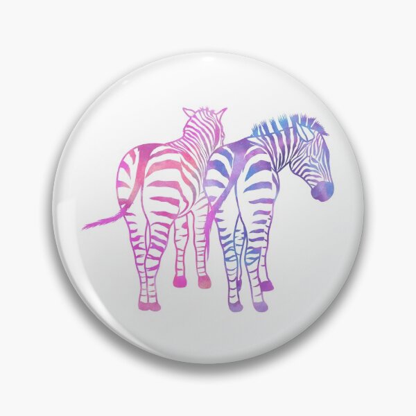 Item preview, pretty rainbow zebra, pink purple zebra, designed and sold by inkbearblue.