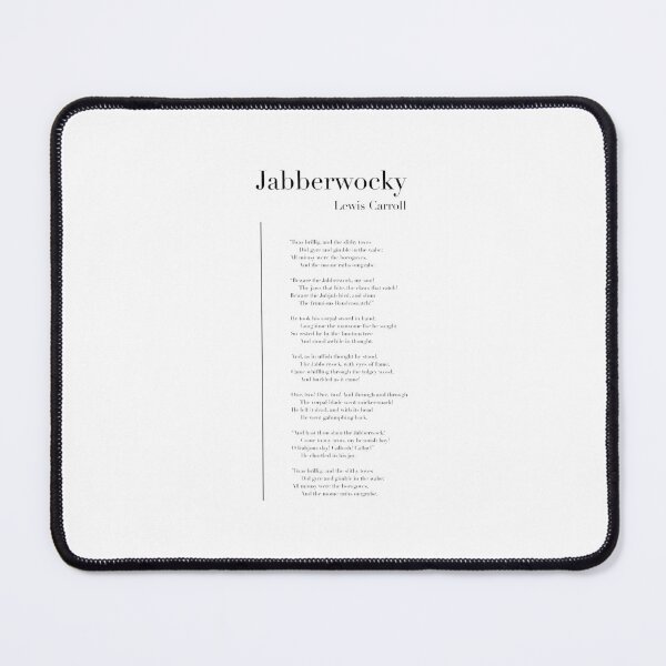 Item preview, Jabberwocky by Lewis Carroll designed and sold by wisemagpie.