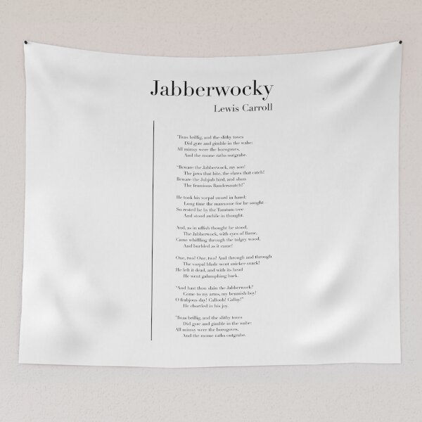 Item preview, Jabberwocky by Lewis Carroll designed and sold by wisemagpie.