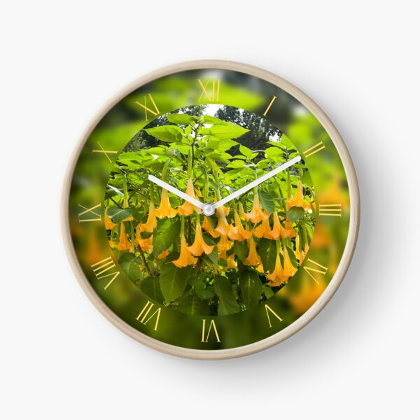 Item preview, Yellow Brugmansia tree bloom designed and sold by Arletta Cwalina.