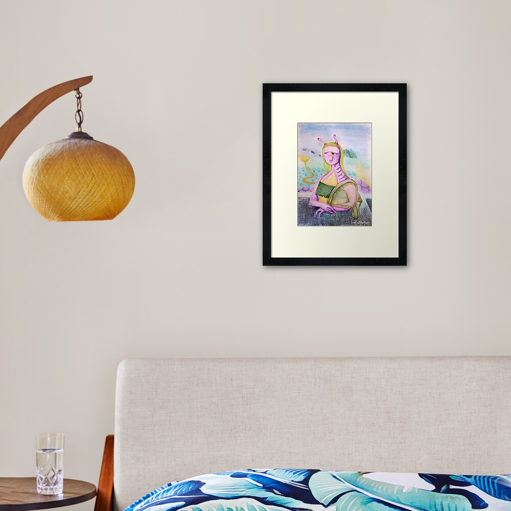 Reneissance in an underwater civillization far far away Framed Art Print