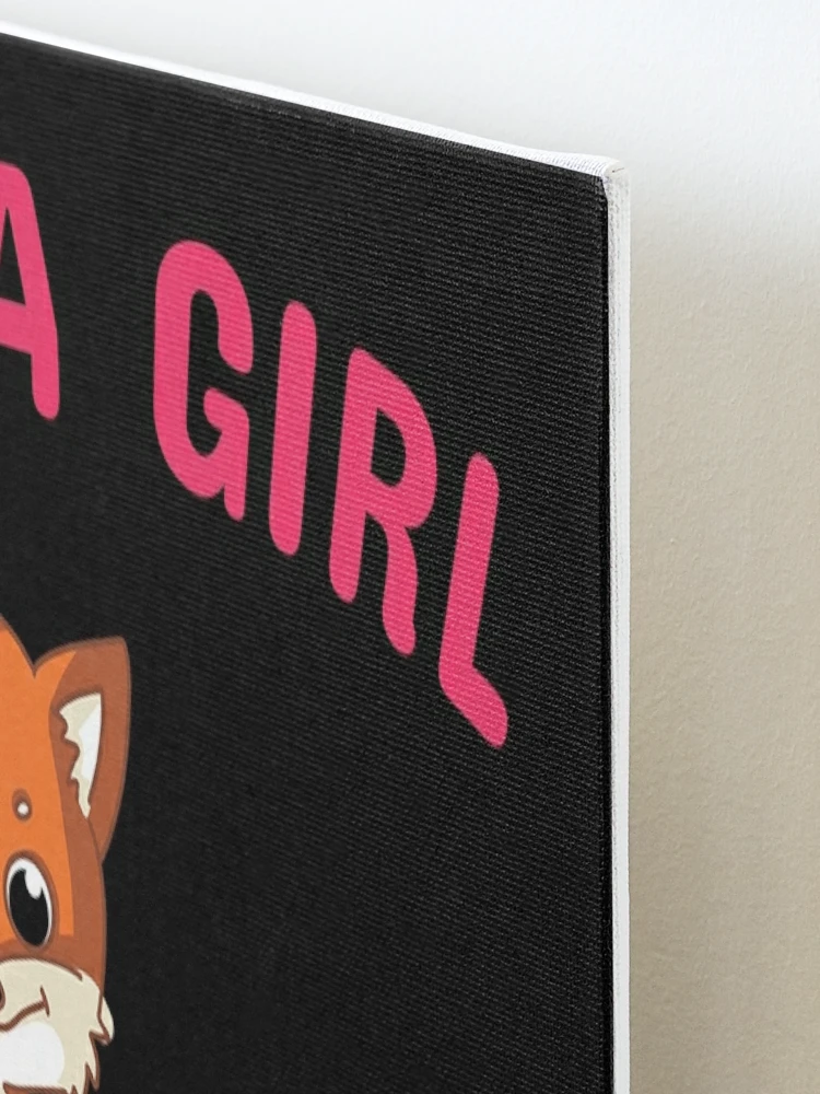 Just A Girl who love Foxes Animals Fox Animal Poster by Trenddesigns24