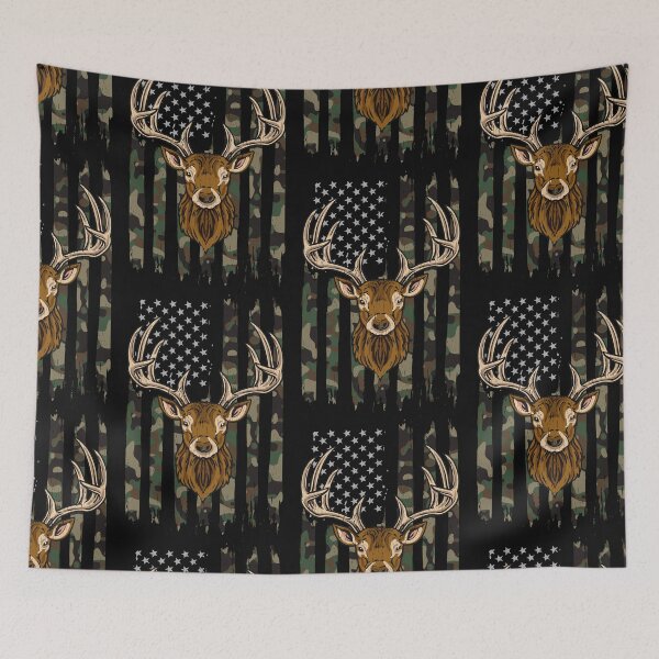 Item preview, Deer Hunting American Camouflage USA Flag designed and sold by Click-Like.