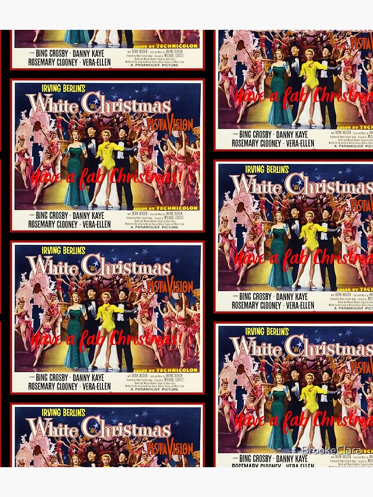 Disover White Christmas, Bing Crosby, Danny Kaye, Rosemary Clooney, Vera Ellen, poster, card, glamour, fabulous Backpack