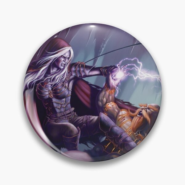 Item preview, Dark Elf Priestess vs Dwarf Rune-caster designed and sold by DeanSpencerArt.