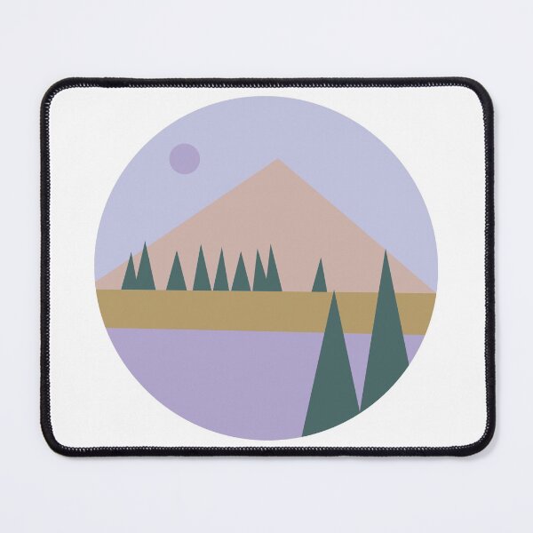 Item preview, Cute Mountain view illustration with trees designed and sold by Mayarart.