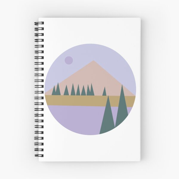 Item preview, Cute Mountain view illustration with trees designed and sold by Mayarart.