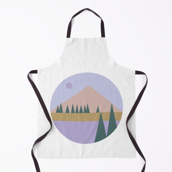 Item preview, Cute Mountain view illustration with trees designed and sold by Mayarart.