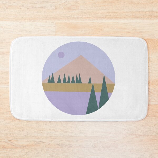 Item preview, Cute Mountain view illustration with trees designed and sold by Mayarart.