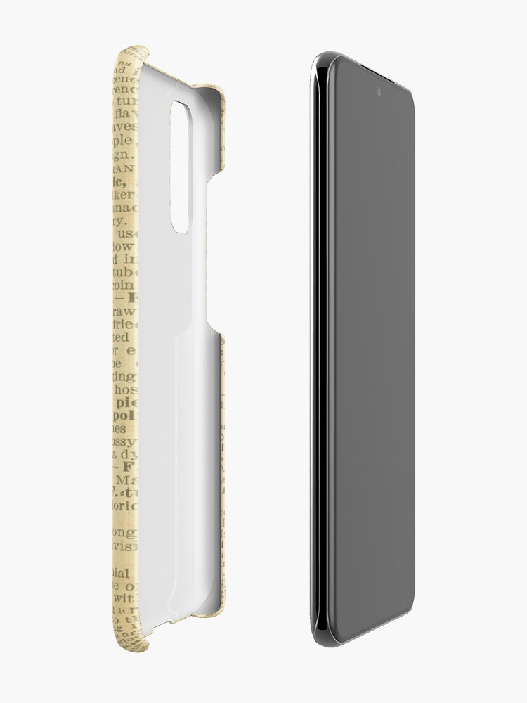 Alternate view of Alice in Wonderland Quote,Cheshire Cat,Vintage Dictionary Art Case & Skin for Samsung Galaxy