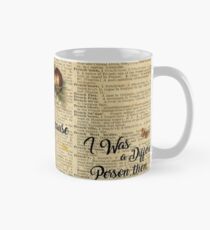 Alice in Wonderland Quote,Cheshire Cat,Vintage Dictionary Art Mug