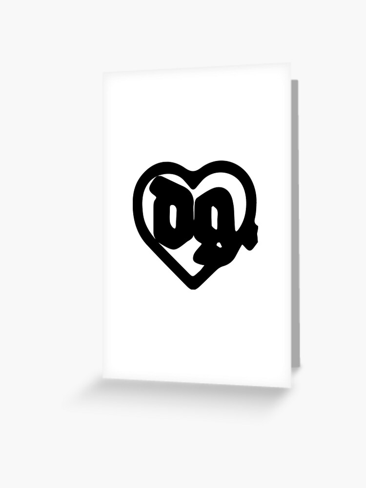 Drain Gang DG Heart Logo Greeting Card for Sale by designsbyolivia