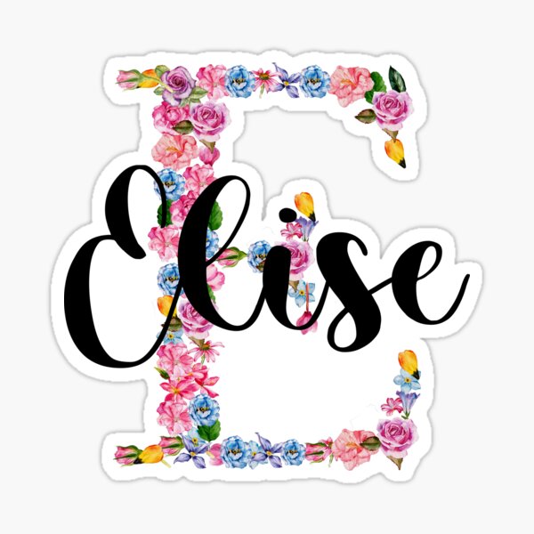 elise-name-meaning-of-the-name-elise-sticker-for-sale-by-bahjaghraf