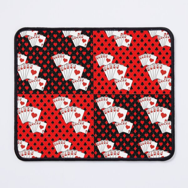 Item preview,   CASINO GAMBLING POKER CARDS RED-BLACK SUITES PATTERN ART designed and sold by sharlesart.