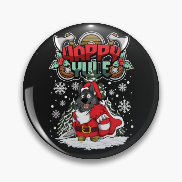 Artikelvorschau, Happy Yule Viking Wolf Weihnachten entworfen und verkauft von ClamenTaon.
