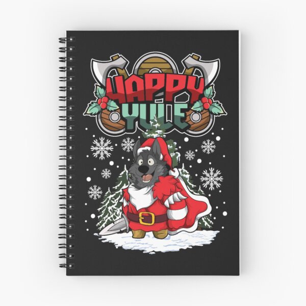 Item preview, Happy Yule Viking Wolf christmas designed and sold by ClamenTaon.
