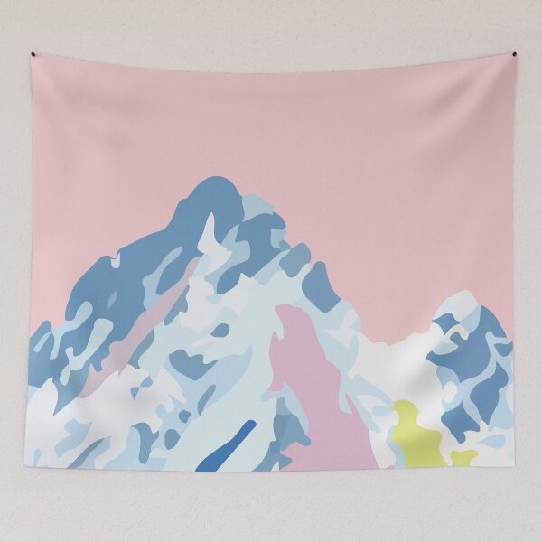 Artikelvorschau, Abstract colourful highland landscape #modernart #wanderlust entworfen und verkauft von MerleCallesen.