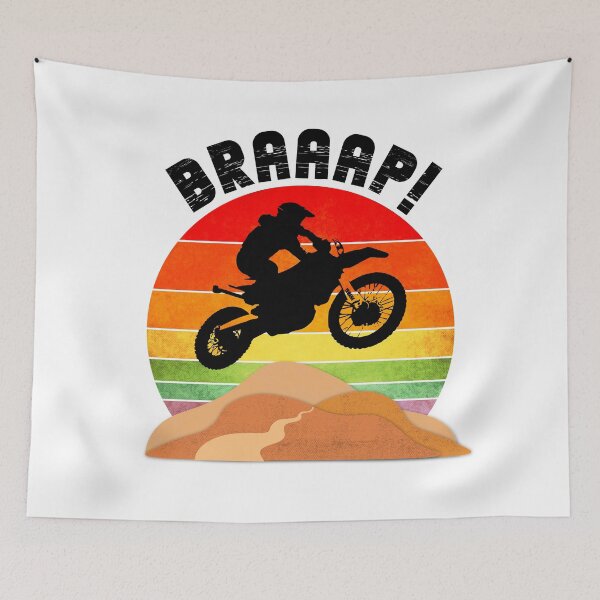 Item preview, Atardecer vintage de motocross, Braaap designed and sold by ACC .
