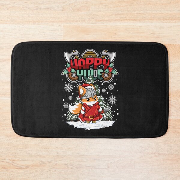 Item preview, Happy Yule Viking Fox christmas designed and sold by ClamenTaon.
