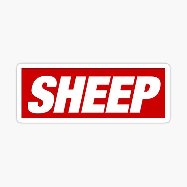 sheep supreme sticker
